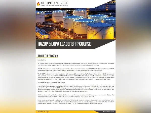 Shepherd Risk Hazop Flyer - Faraz Akbar